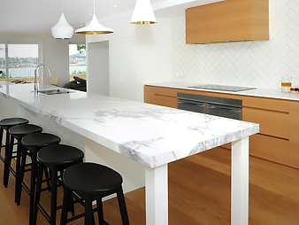 THUMB kitchen neo design custom renovation oak marble tiles